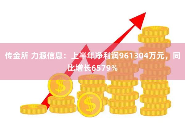 传金所 力源信息：上半年净利润961304万元，同比增长6579%